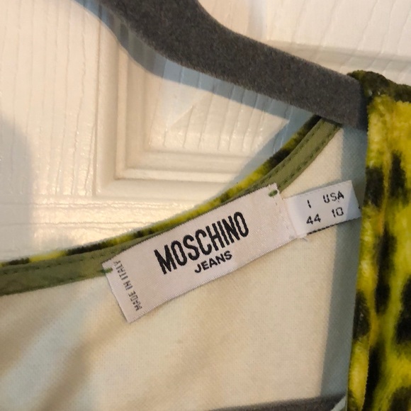 VTG Y2K moschino neon cheetah dress 10 - Picture 5 of 6